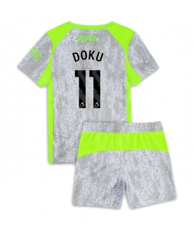 Manchester City Jeremy Doku #11 Maglia Gara Terza Repliche 2025-26 Bambino Maniche Corte Manchester City Jeremy Doku #11 Maglia Gara Terza Repliche 2025-26 Bambino Maniche Corte
